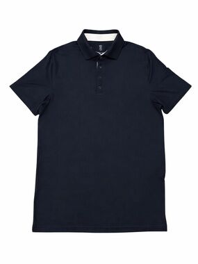 Cariloha Bamboo Polo Shirt Men’s Medium Dark Navy Blue Soft Stretch Casual Golf